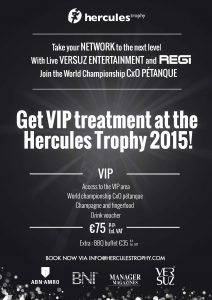 VIP treatment at the Hercules Trophy in Belgium 19, 20 & 21 June
