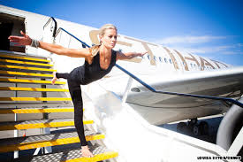 airplane yoga